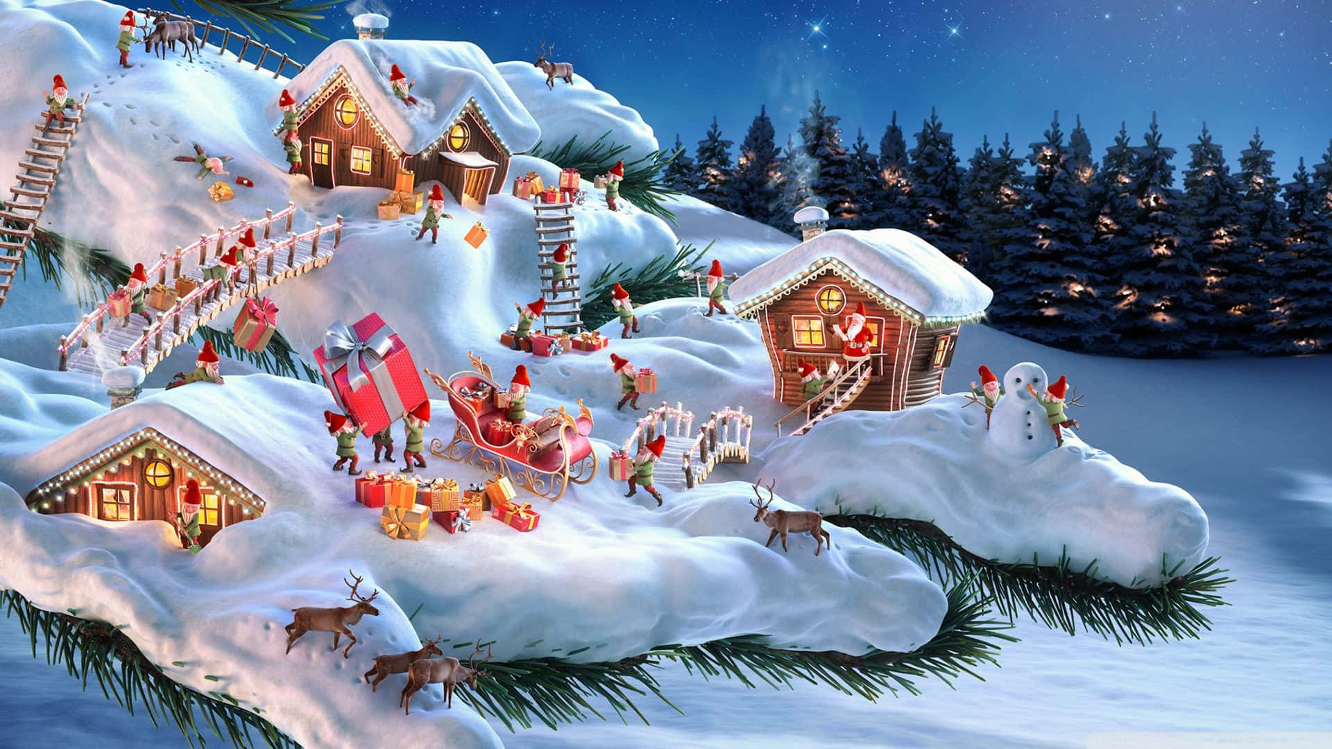 Santa Claus Hd: A Joyful Christmas Season Background