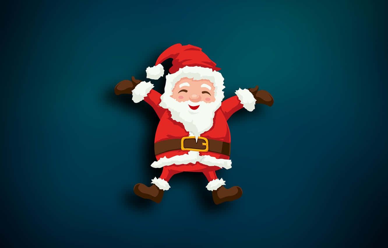 Santa Claus In The Sky Background