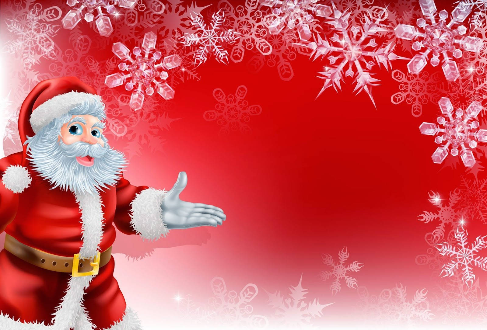 Santa Claus Red Christmas Background Background