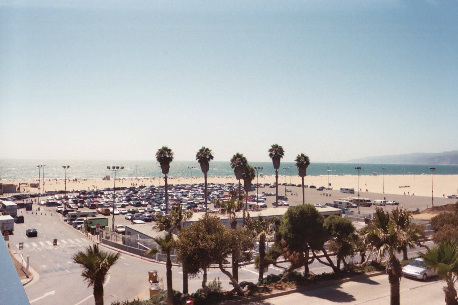 Santa Monica Beach View Background
