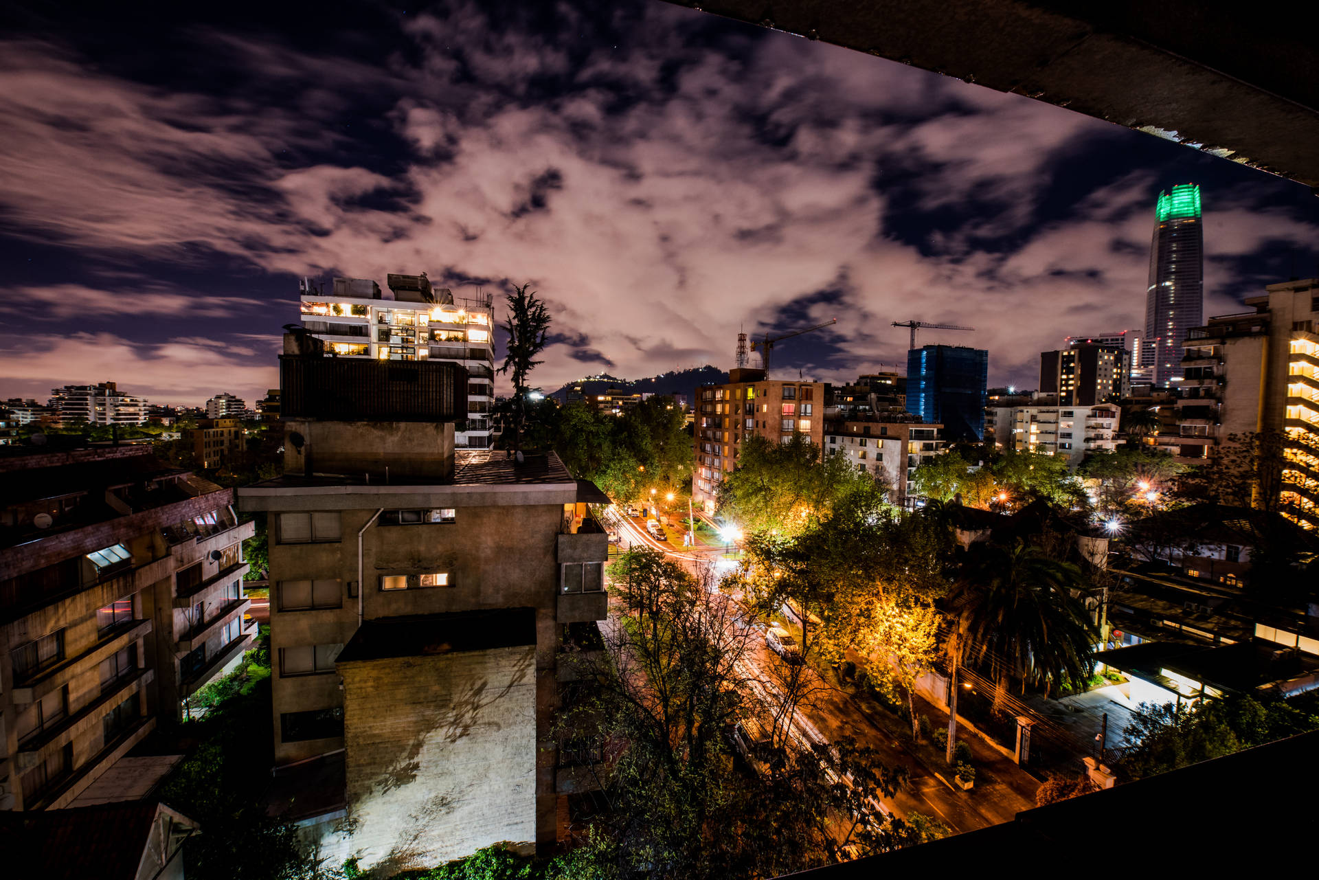 Santiago Chile Aesthetic Sky Background