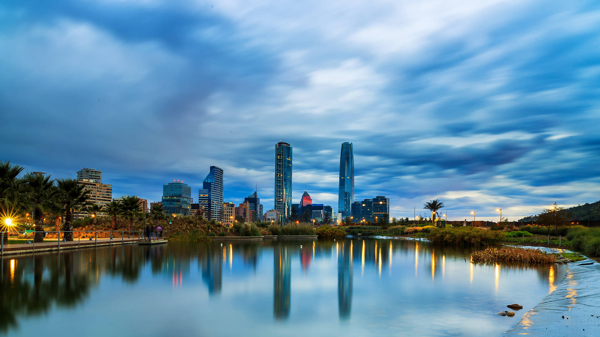 Santiago Chile Bicentenario Background