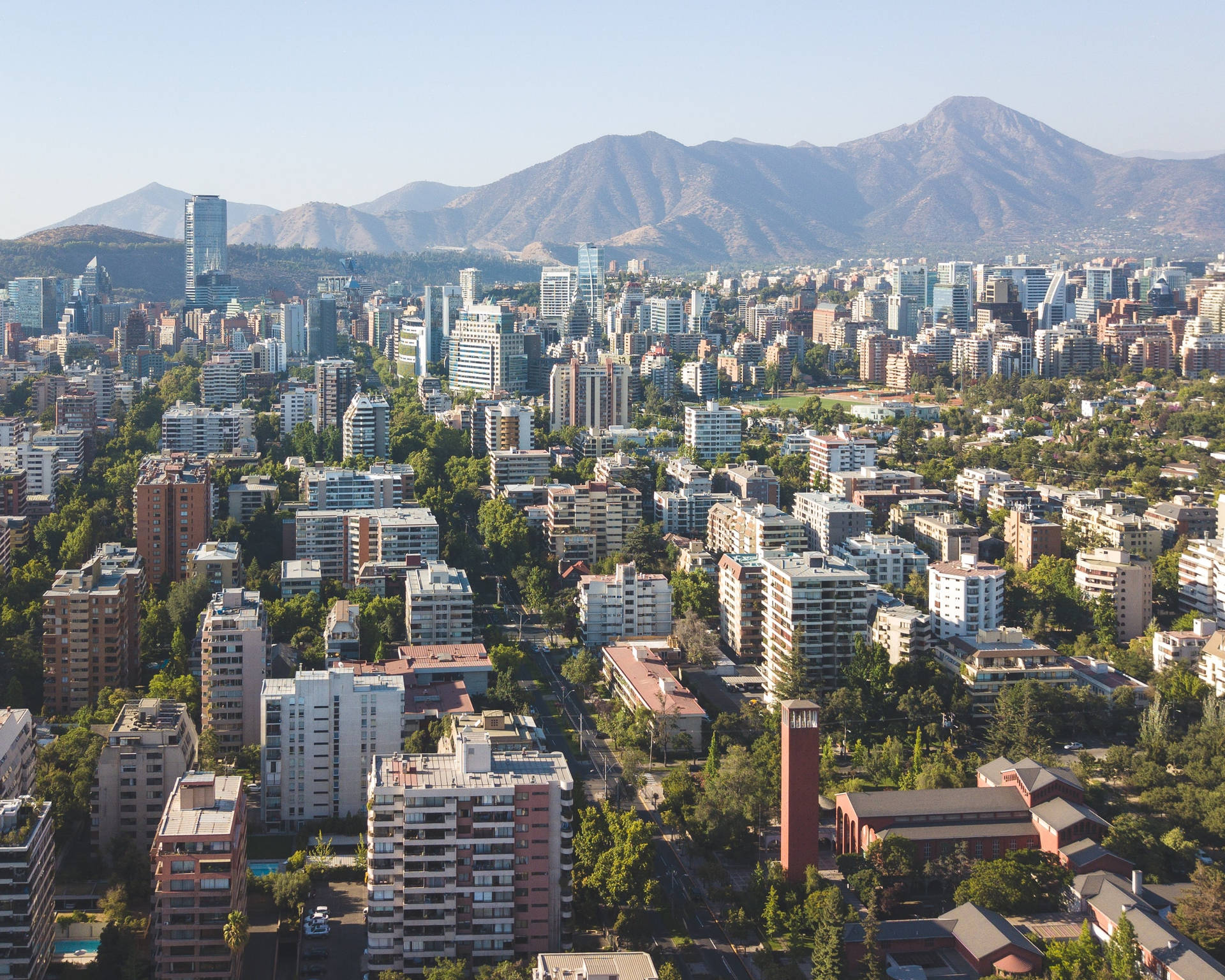 Santiago Chile Mountain Background