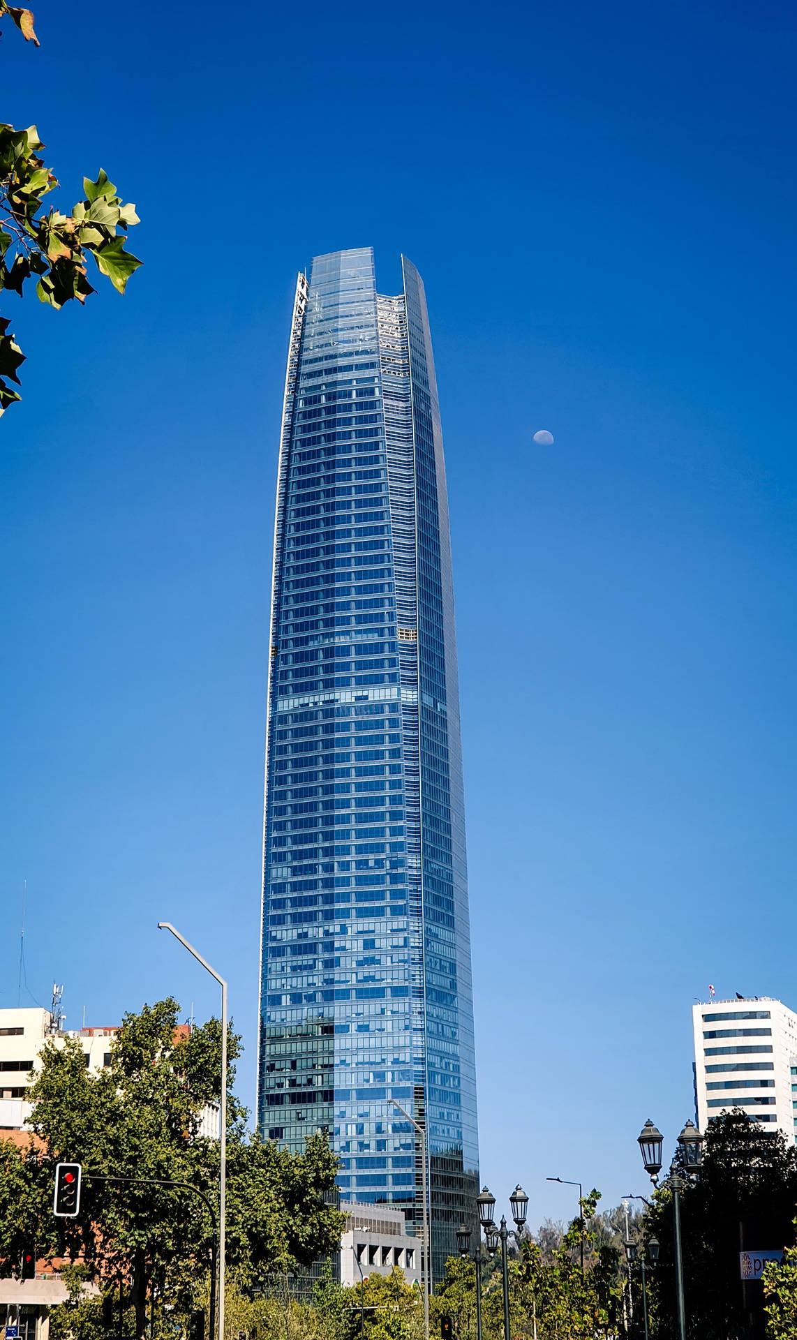 Santiago Chile Torre Costanera Background