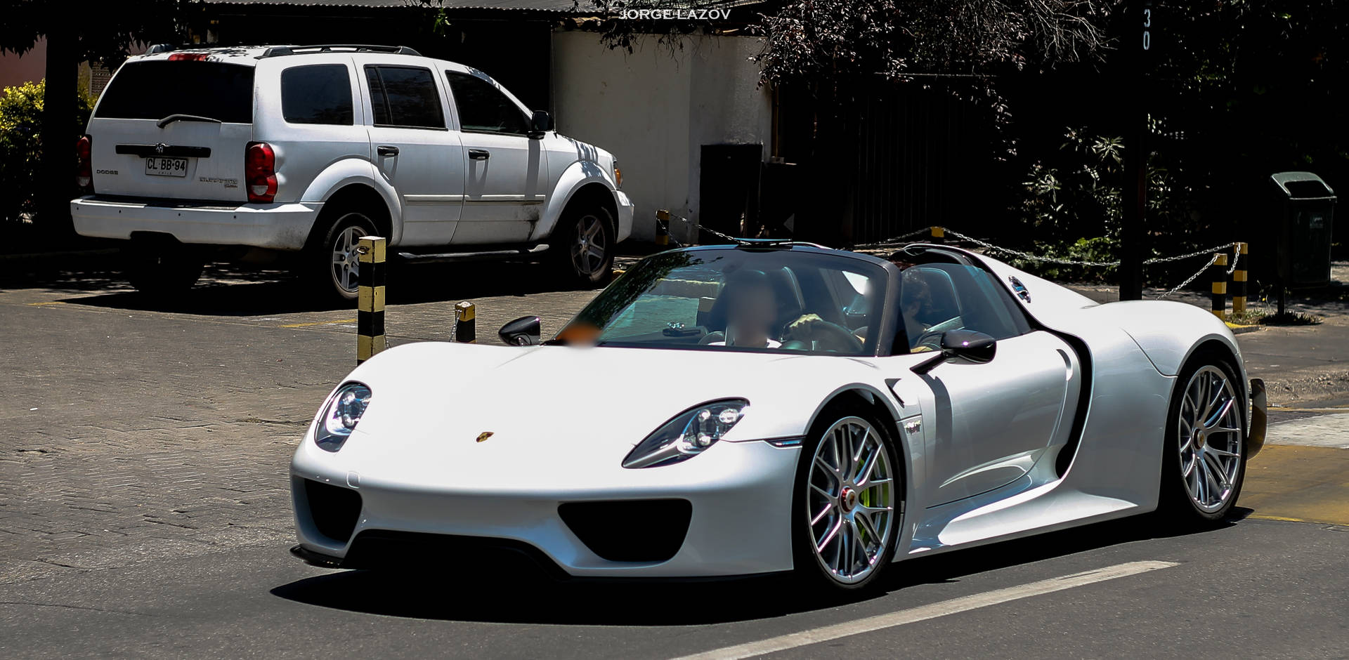 Santiago Chile White Porsche Background