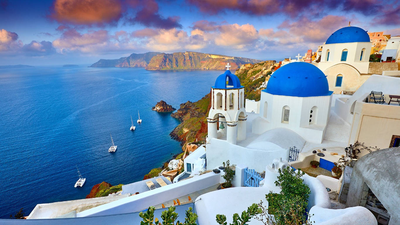 Santorini Blue Sea