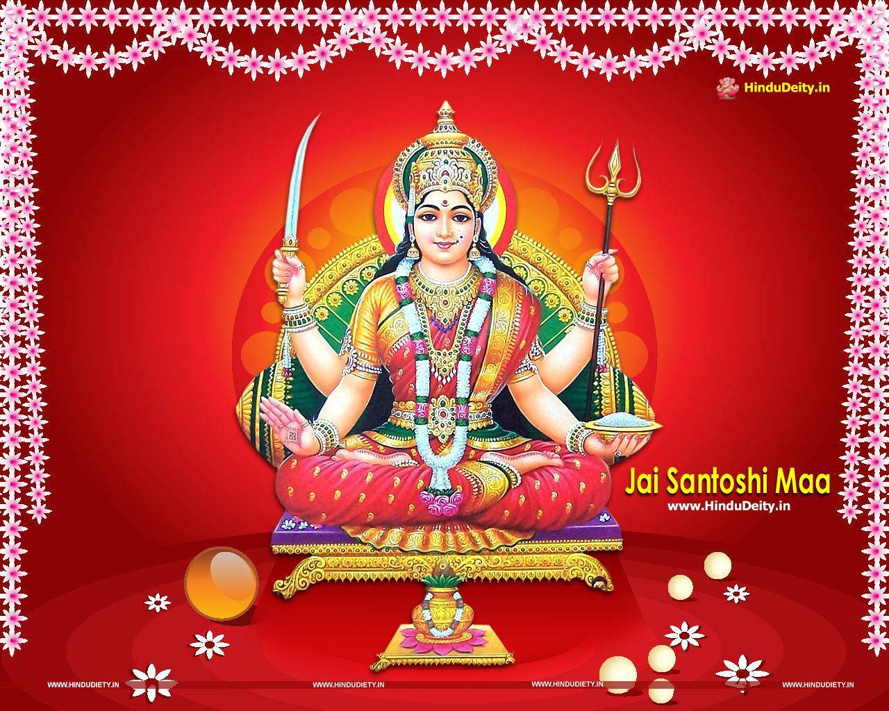 Santoshi Maa Or Santoshi Mata Goddess