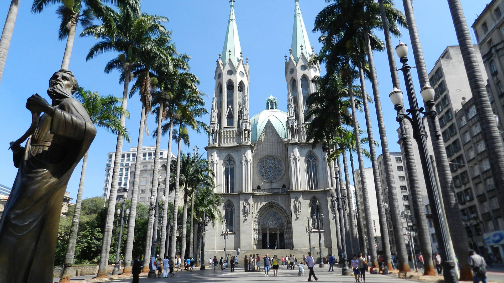 São Paulo Cathedral Church Background