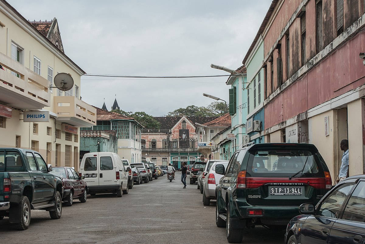 São Tomé And Príncipe Parked Vehicles Road