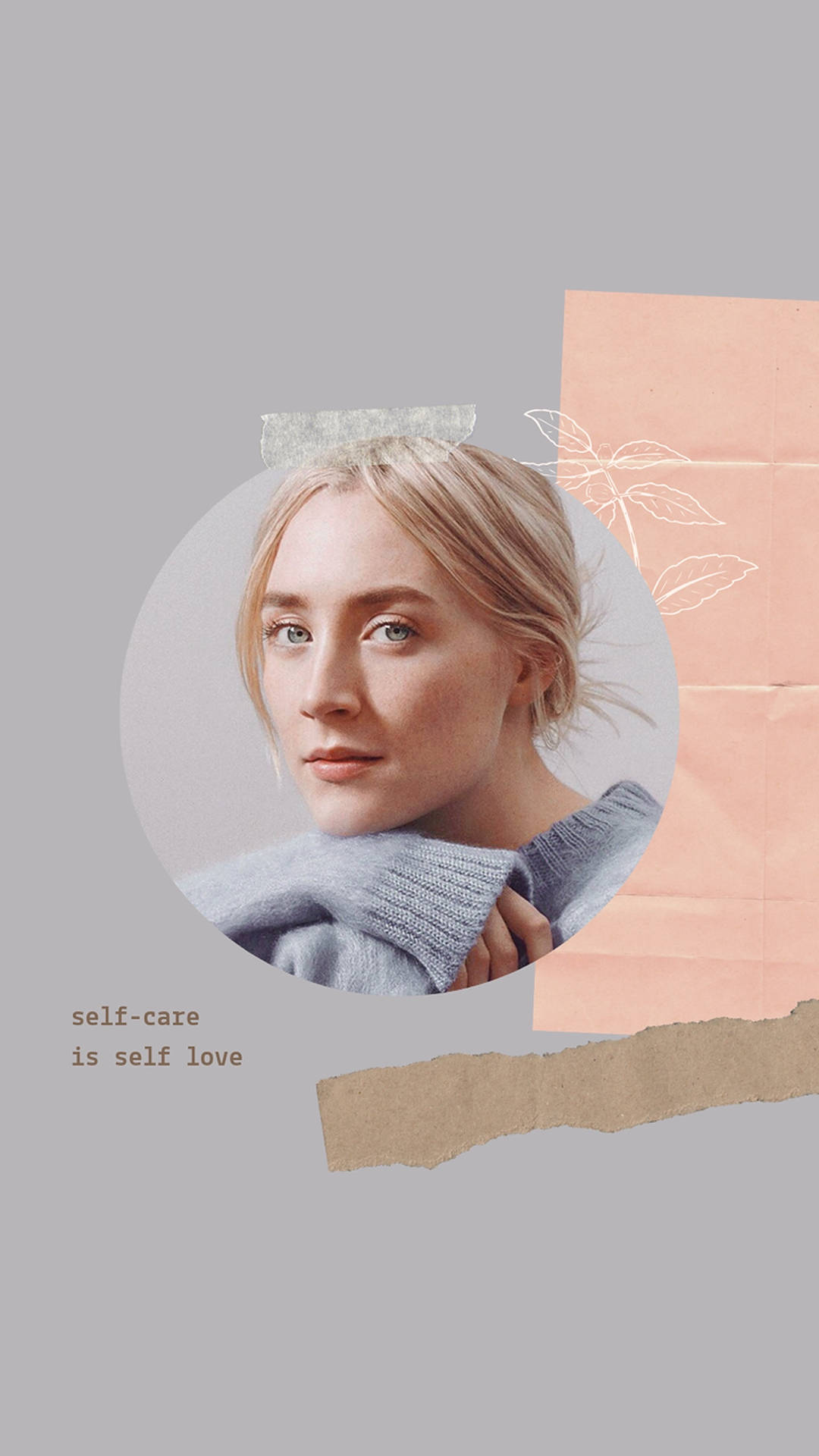 Saoirse Ronan Self Care And Self Love Background