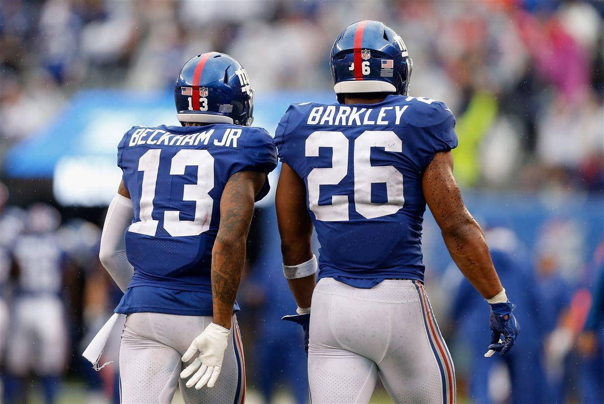 Saquon Barkley And Beckham Jr Back Shot