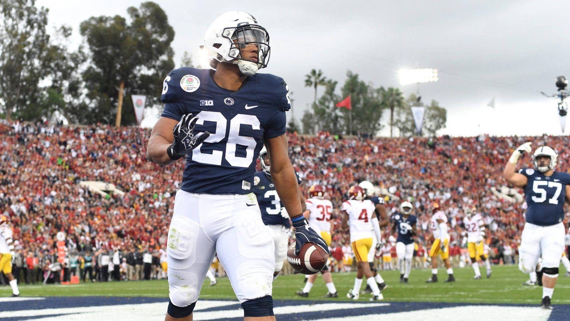 Saquon Barkley Thriving In The Nfl Background