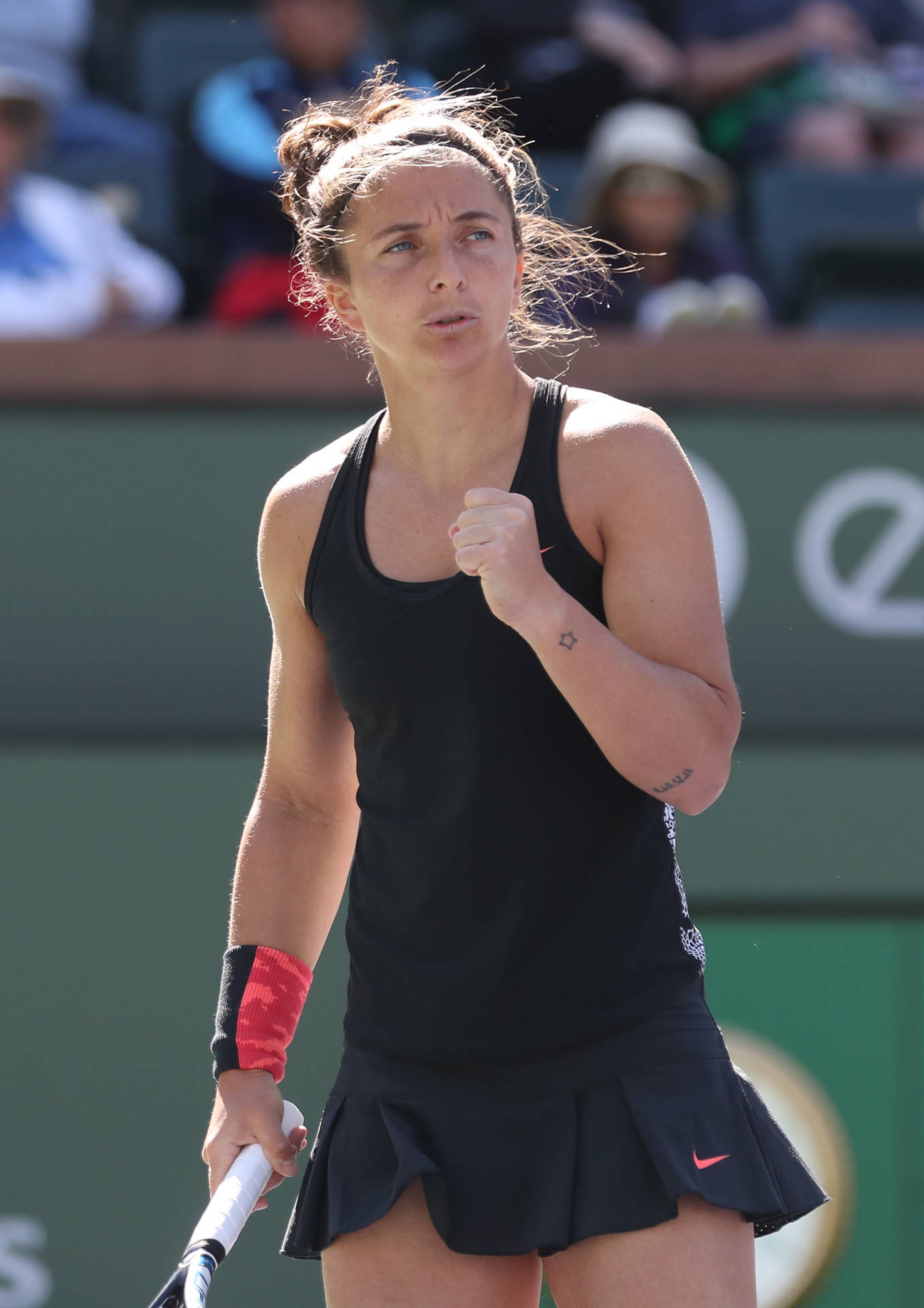 Sara Errani Nike Black Tennis Dress Background