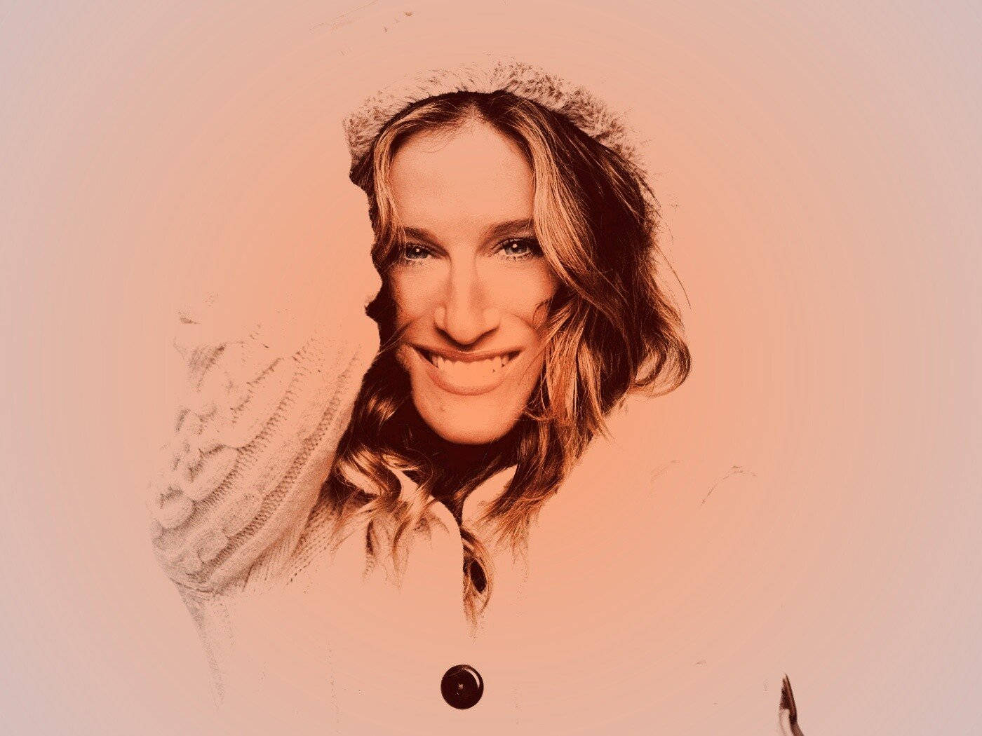 Sarah Jessica Parker Filtered Portrait Background