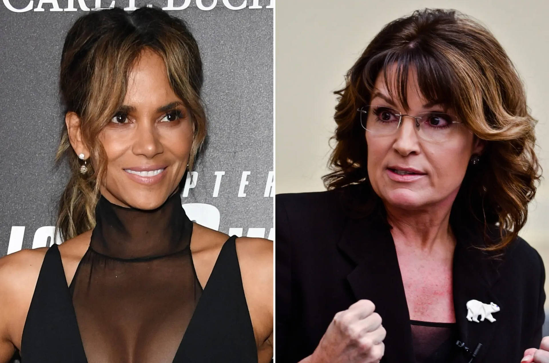 Sarah Palin And Halle Berry Posing Together