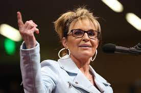 Sarah Palin Delivering A Powerful Speech Background