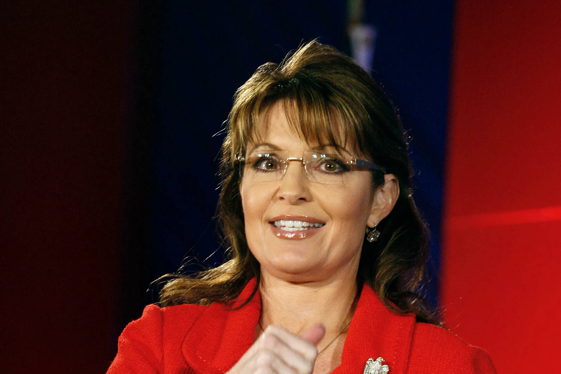 Sarah Palin With Red Coat