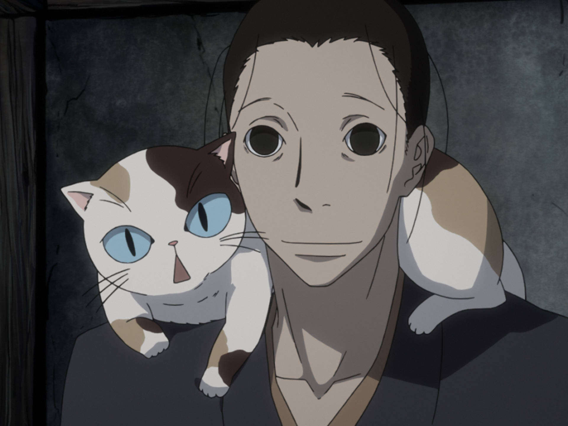 Saraiya Goyou Masanosuke And Cat Background