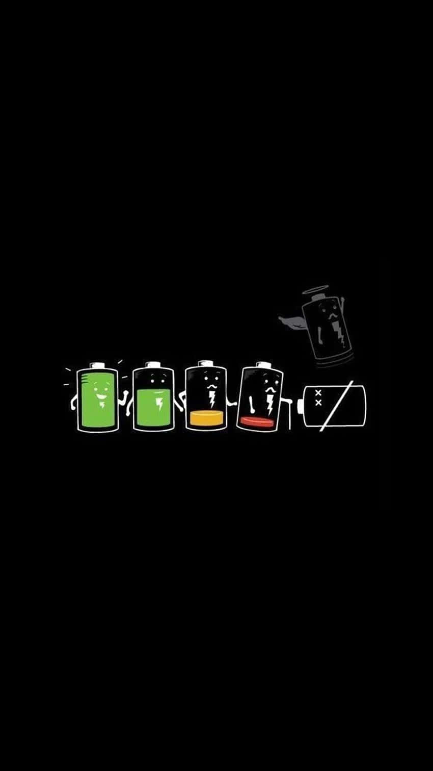 Sarcastic Battery Cartoon Background