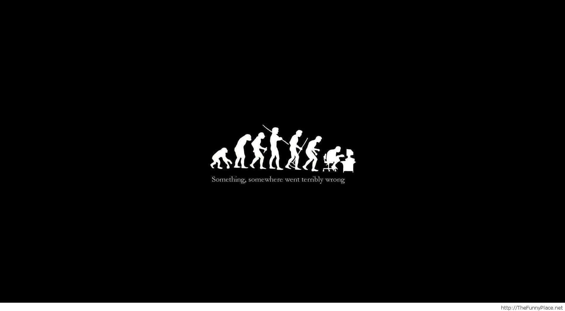 Sarcastic Evolution Cartoon Background