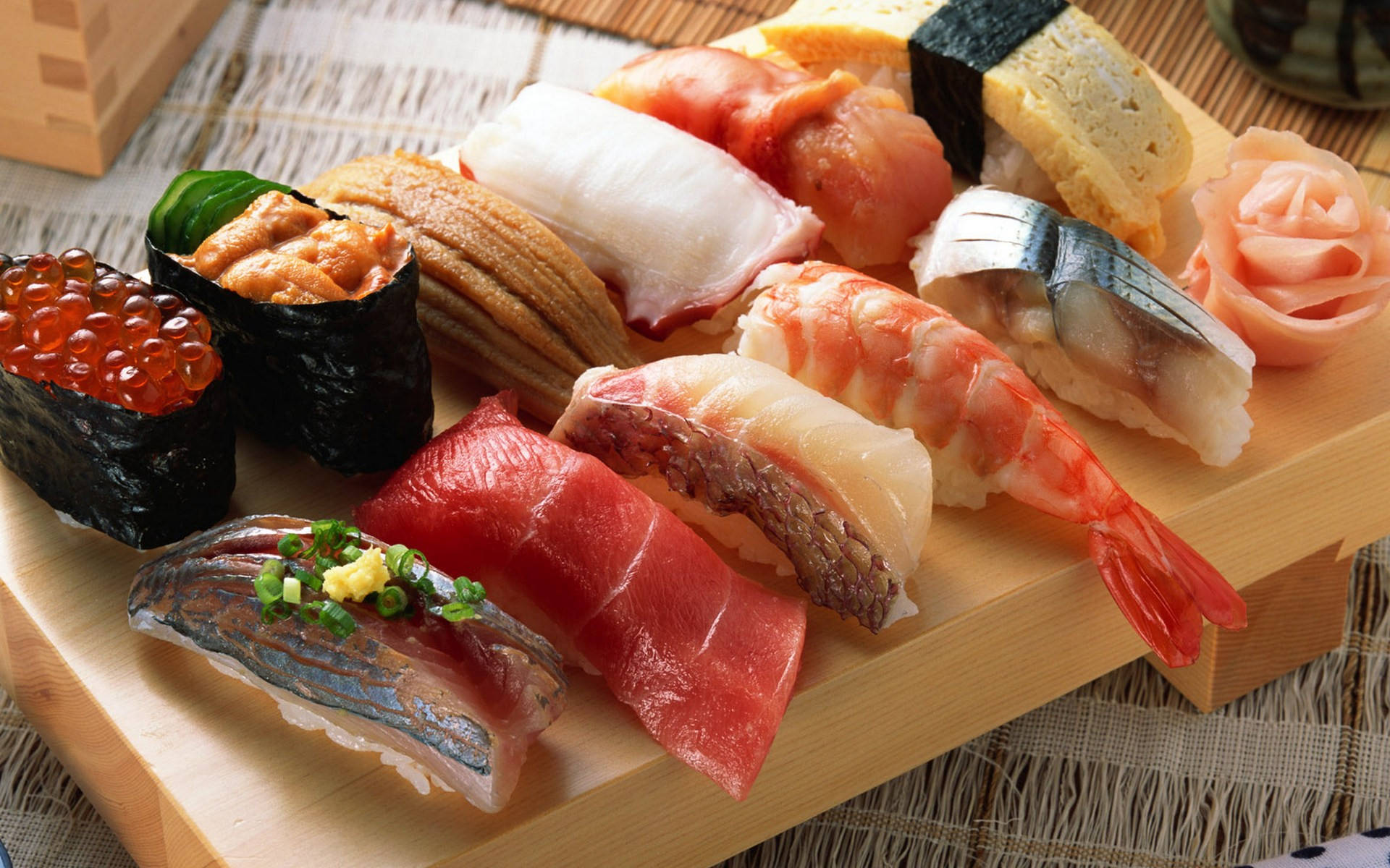 Sashimi Japanese Delicacy Background