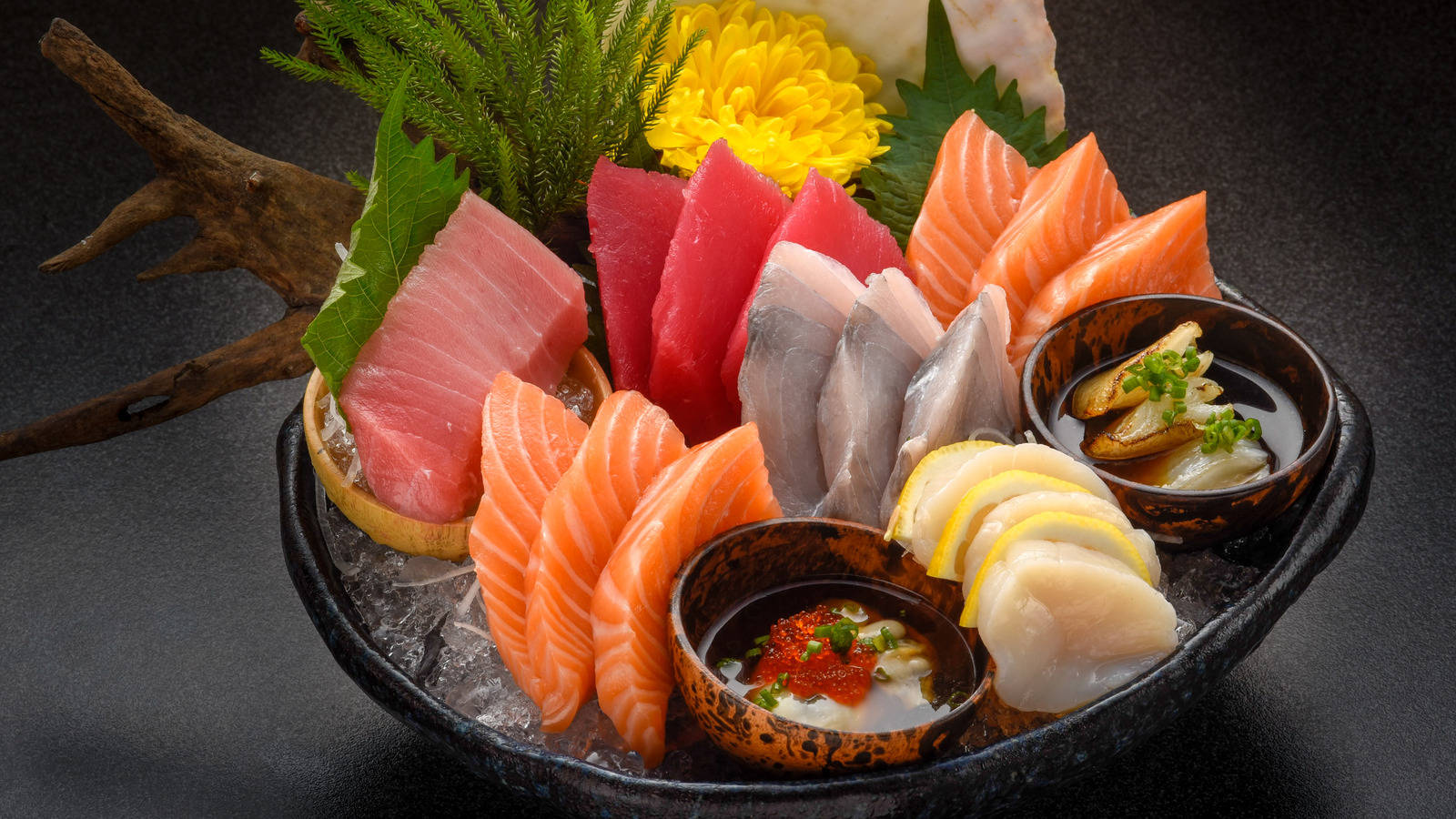 Sashimi Raw Fish Serving Background