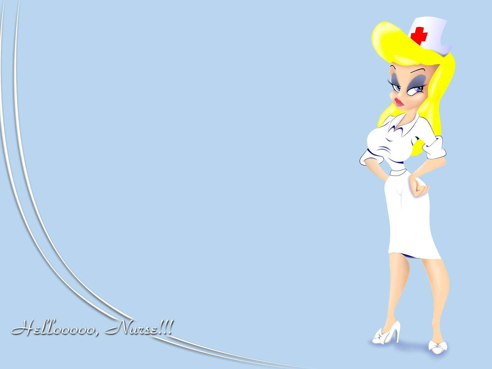 Sassy Hello Nurse Cartoon