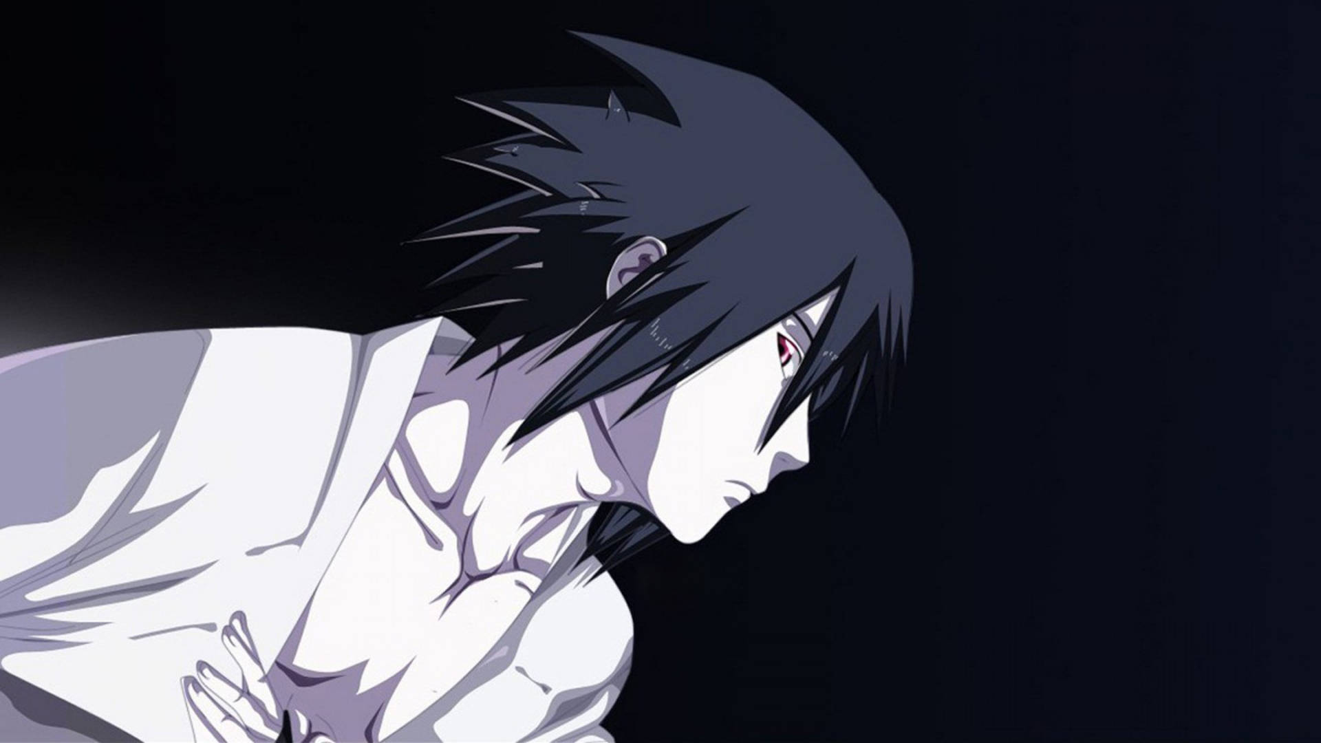 Sasuke Black And White 4k Background