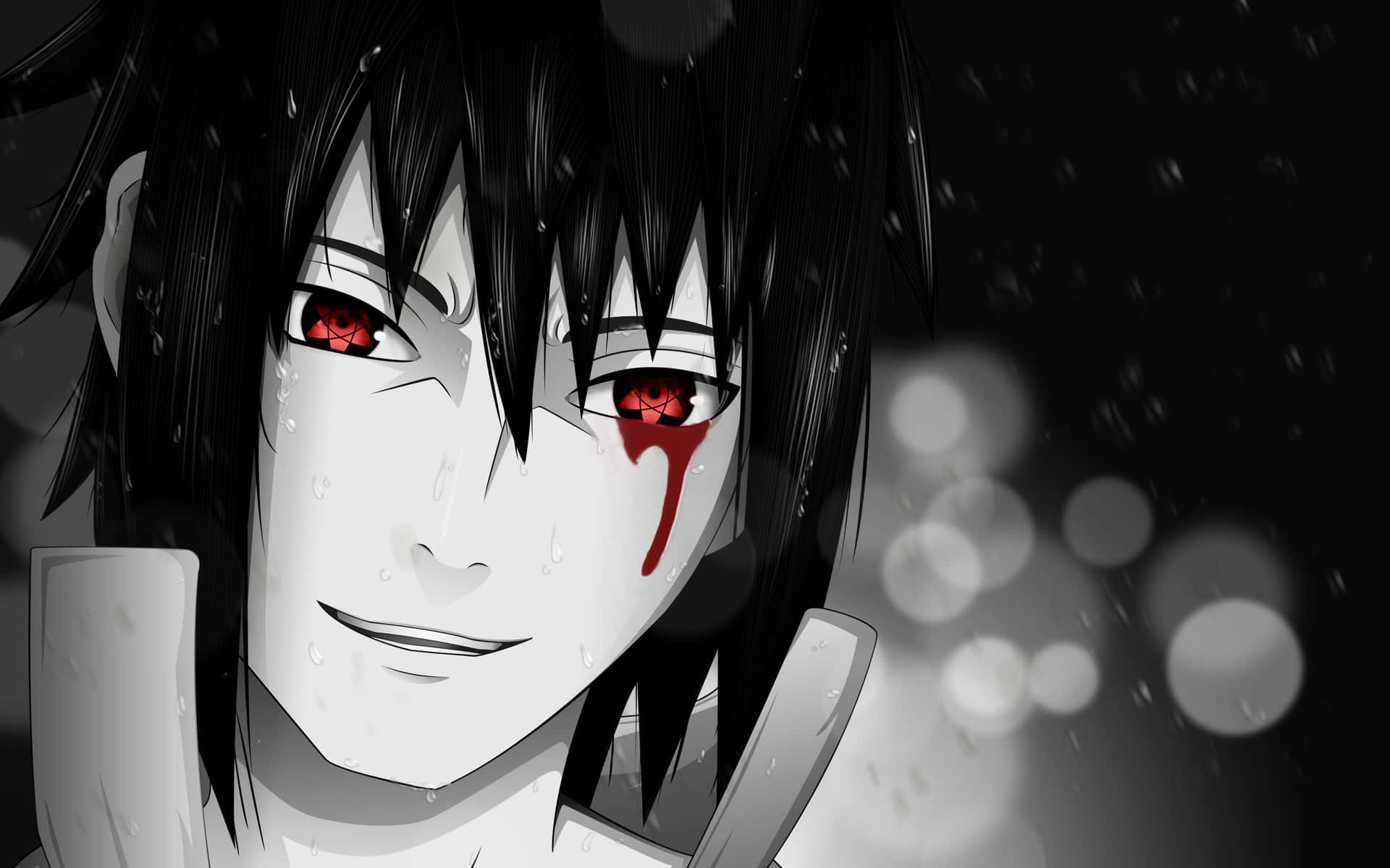 Sasuke Blood Tears Manga Background