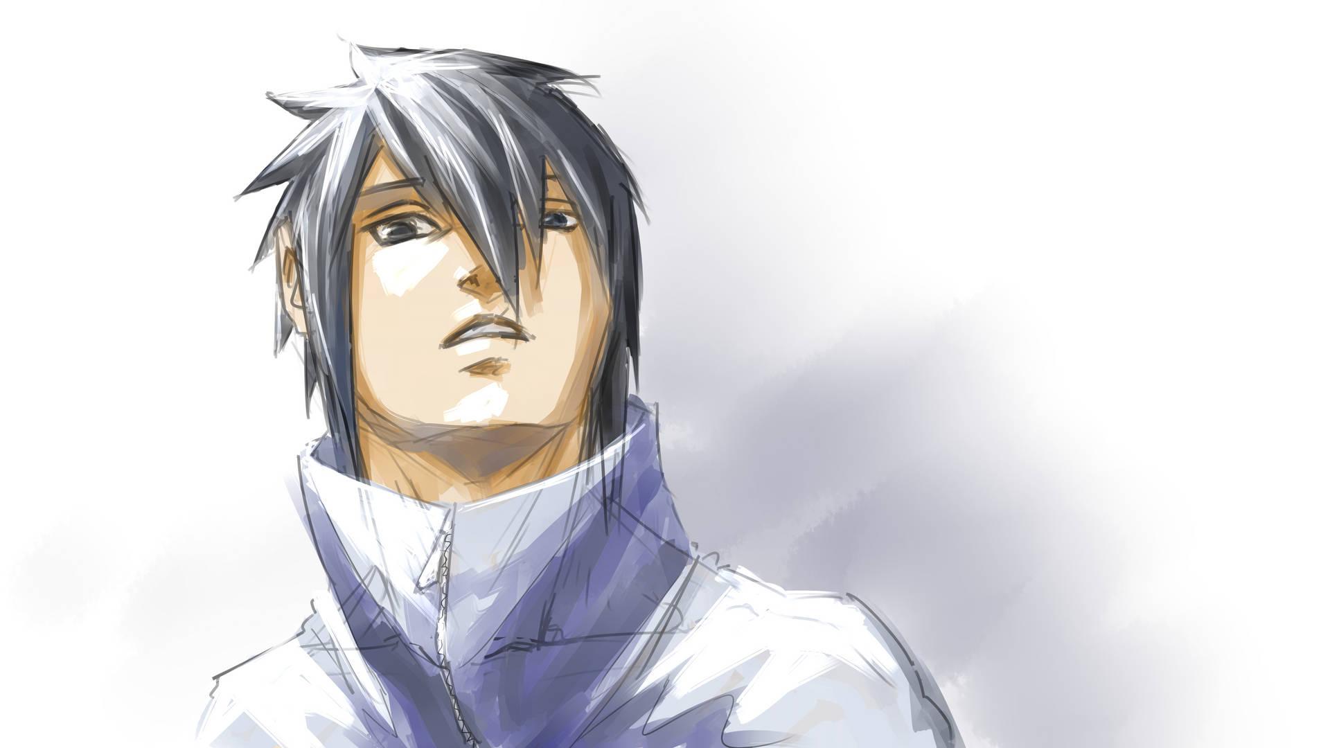 Sasuke Drawing 4k Background