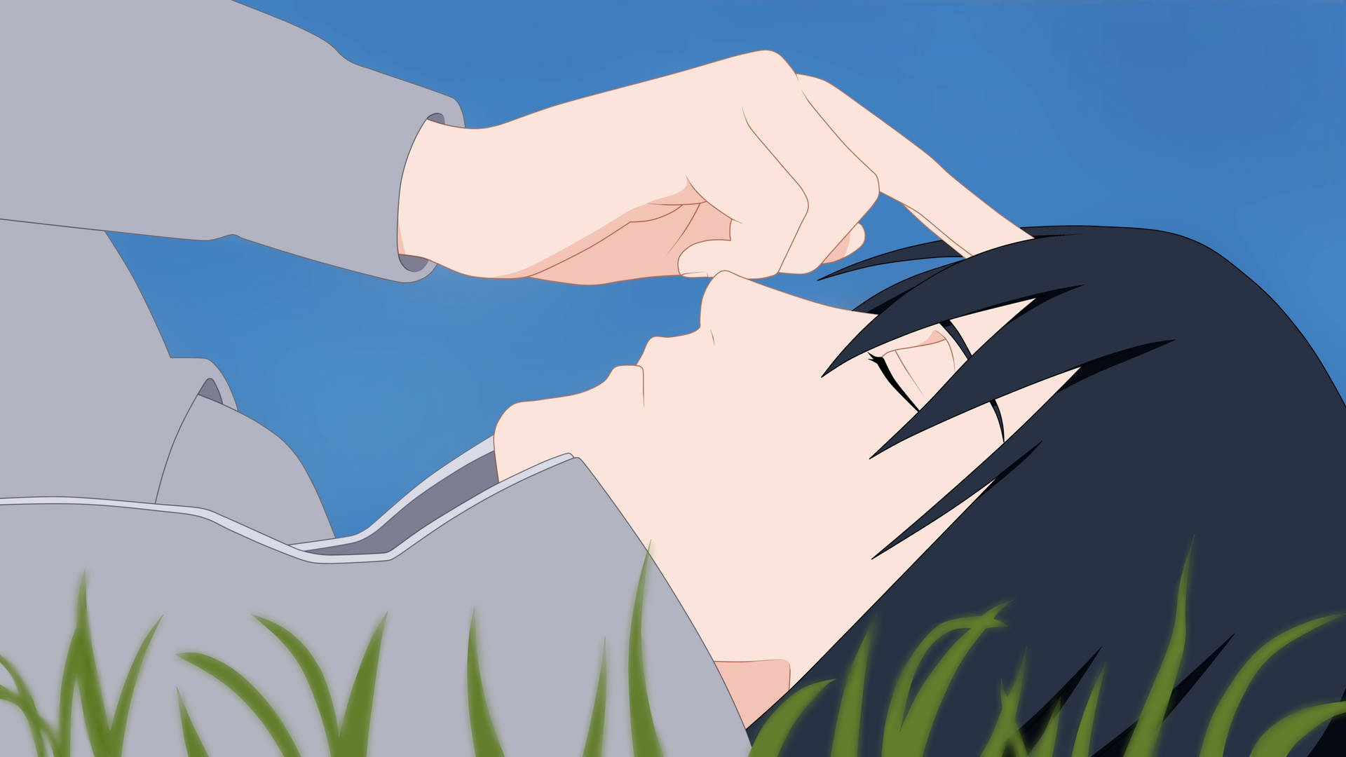 Sasuke Lying On The Ground 4k Background