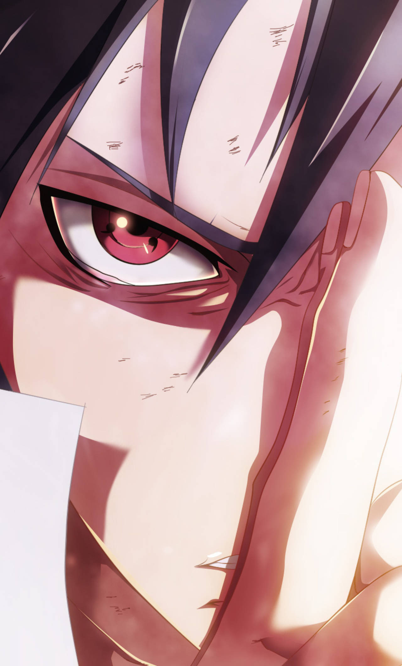 Sasuke Naruto Iphone Sharingan Close Up
