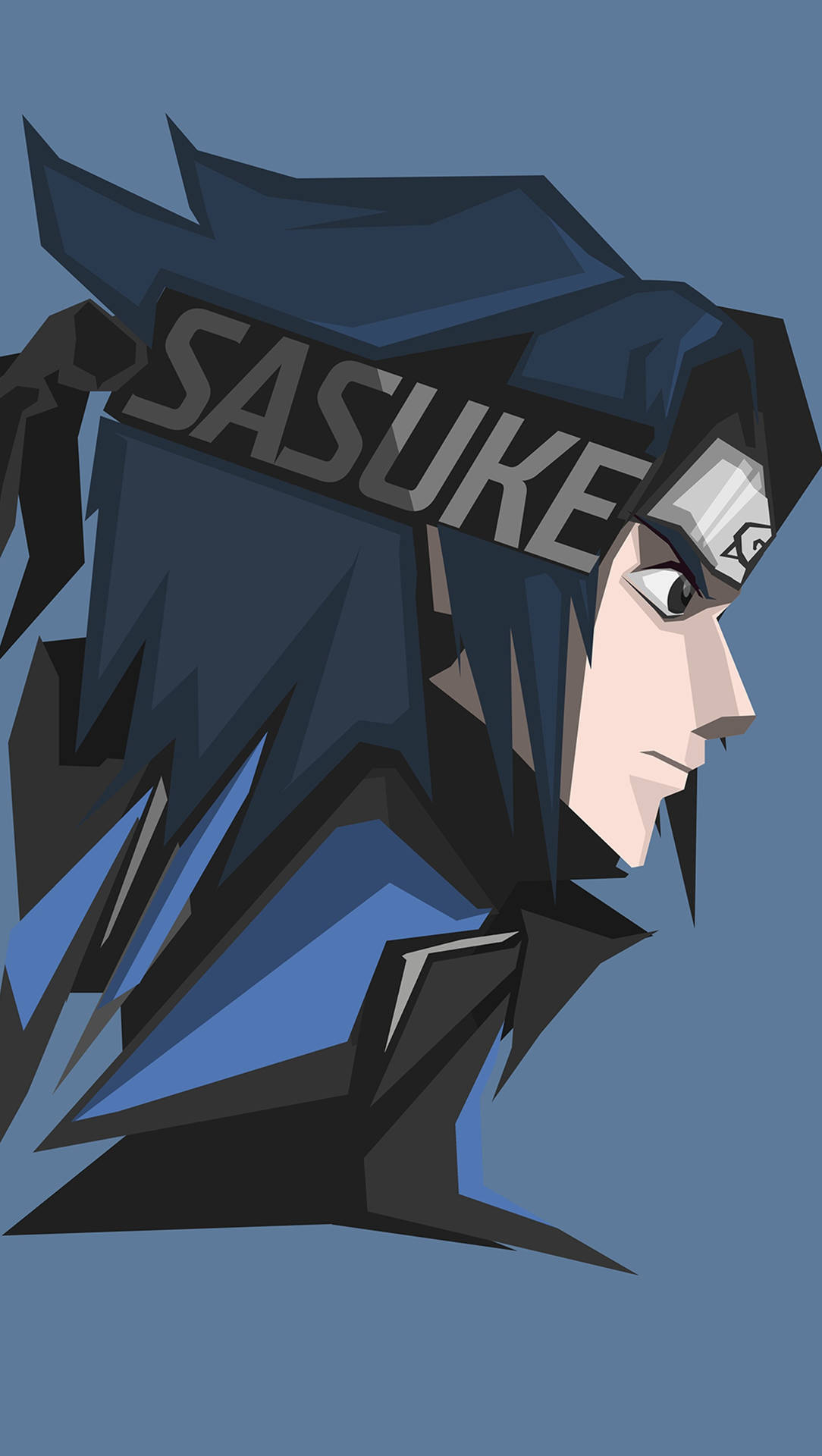 Sasuke Pfp Vector Art Background