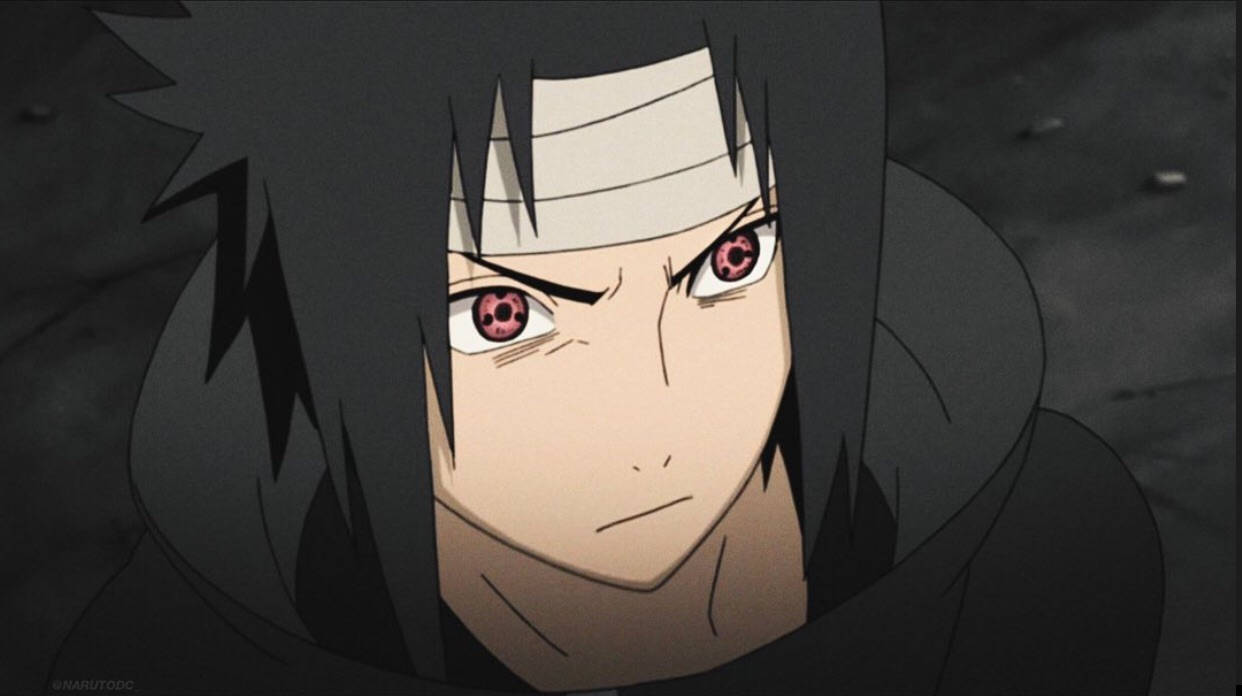 Sasuke Pfp With Sharingan Eyes Background