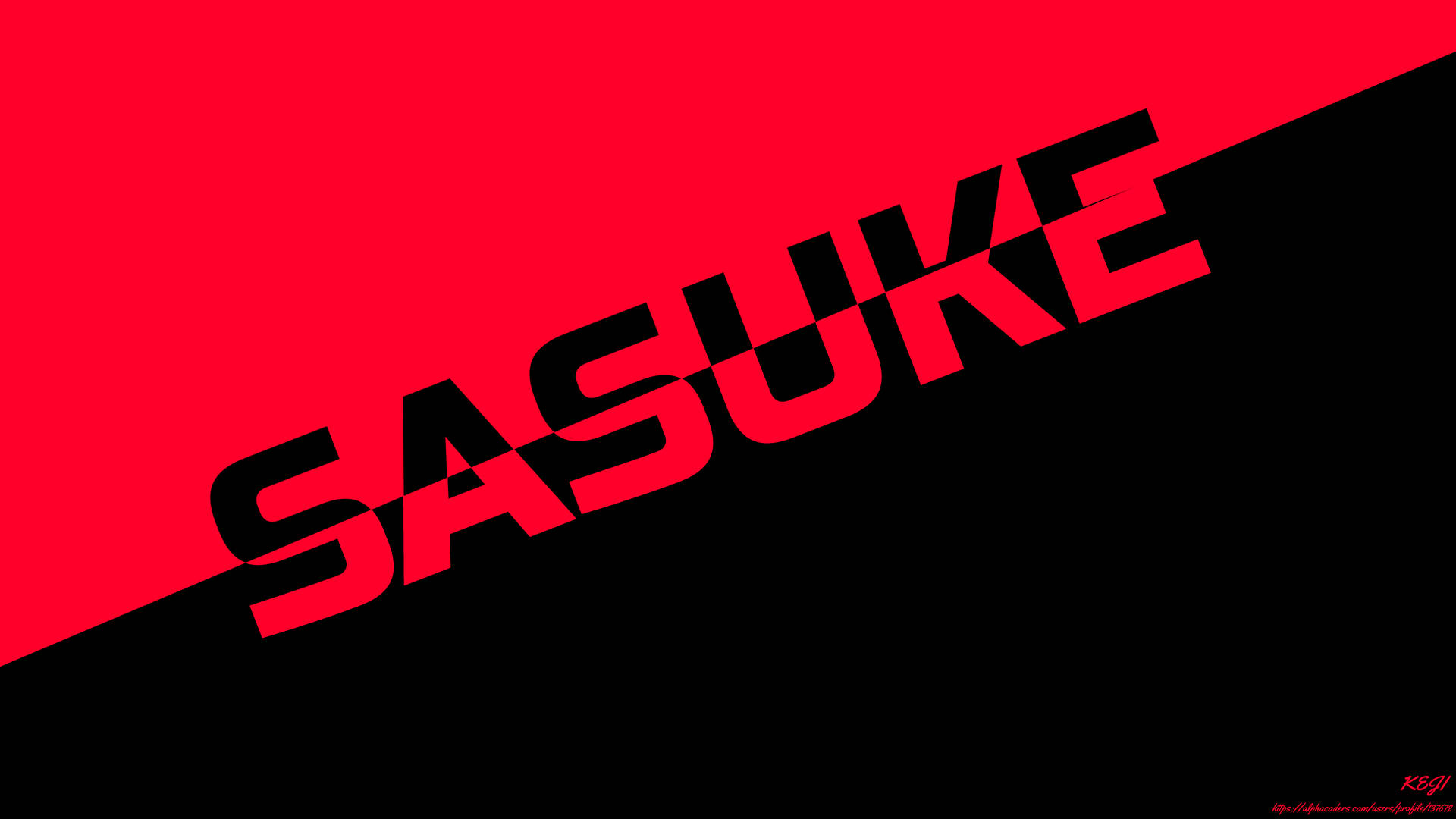 Sasuke Red And Black 4k
