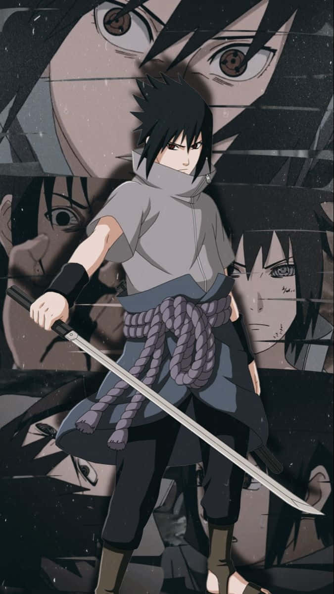 Sasuke Uchiha Anime Warrior Background