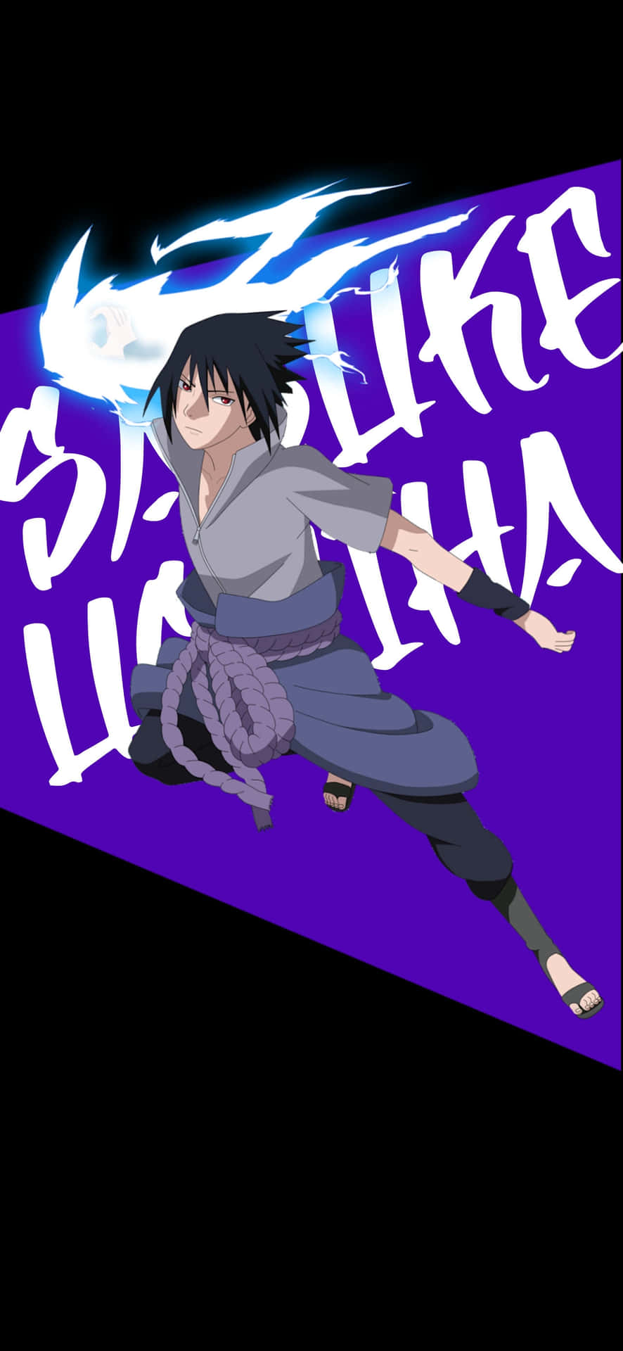 Sasuke Uchiha Chidori Illustration Background