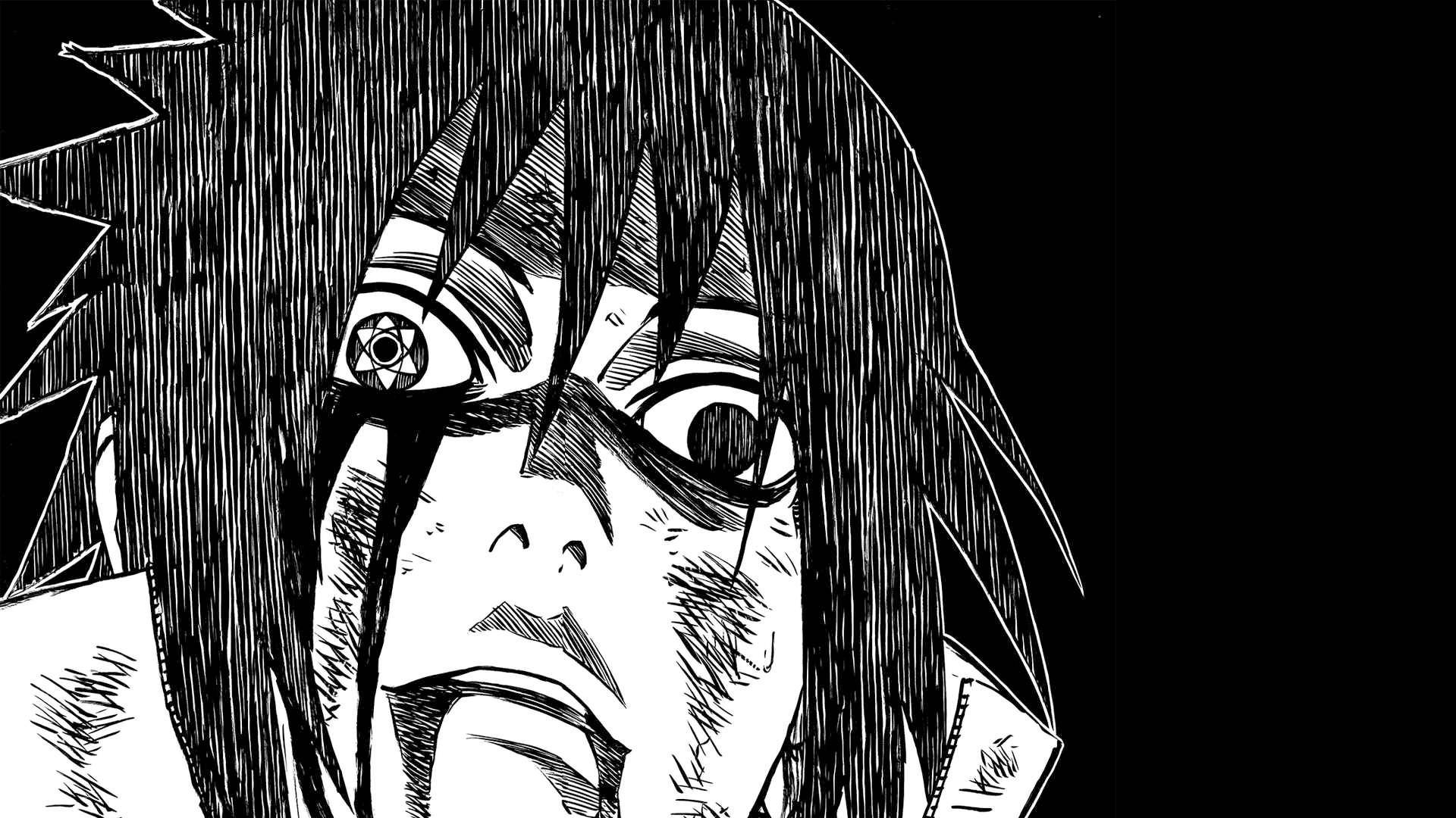 Sasuke Uchiha From Manga Background