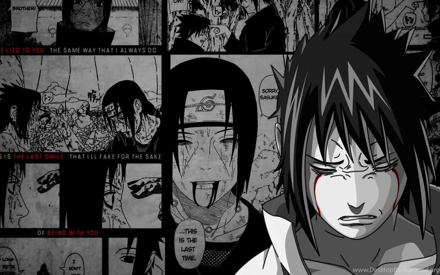 Sasuke Uchiha From Naruto Manga Background