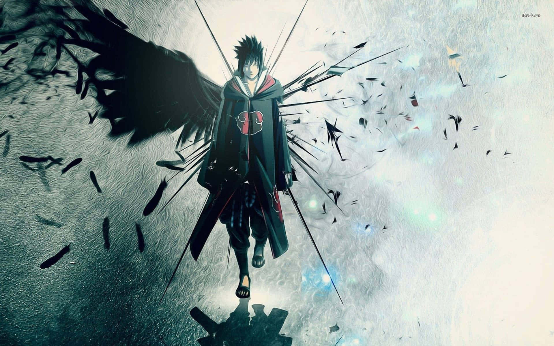 Sasuke Uchiha From The Hit Anime Series Naruto Background