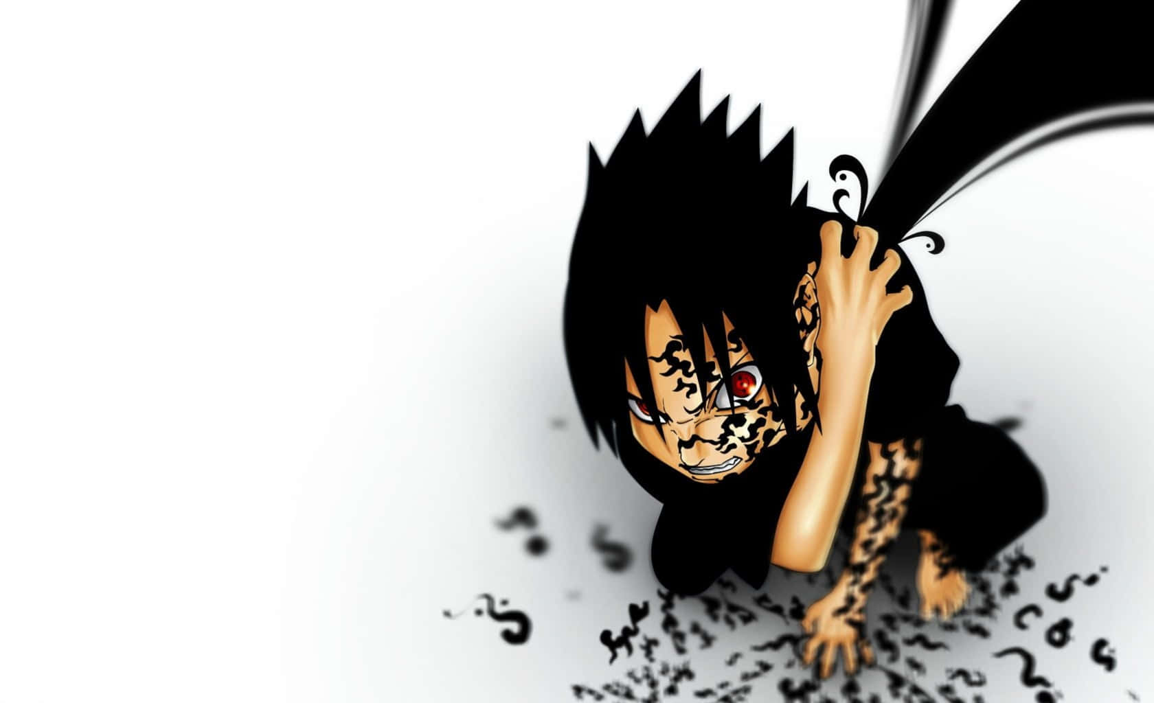 Sasuke Uchiha Overcome The Curse Background