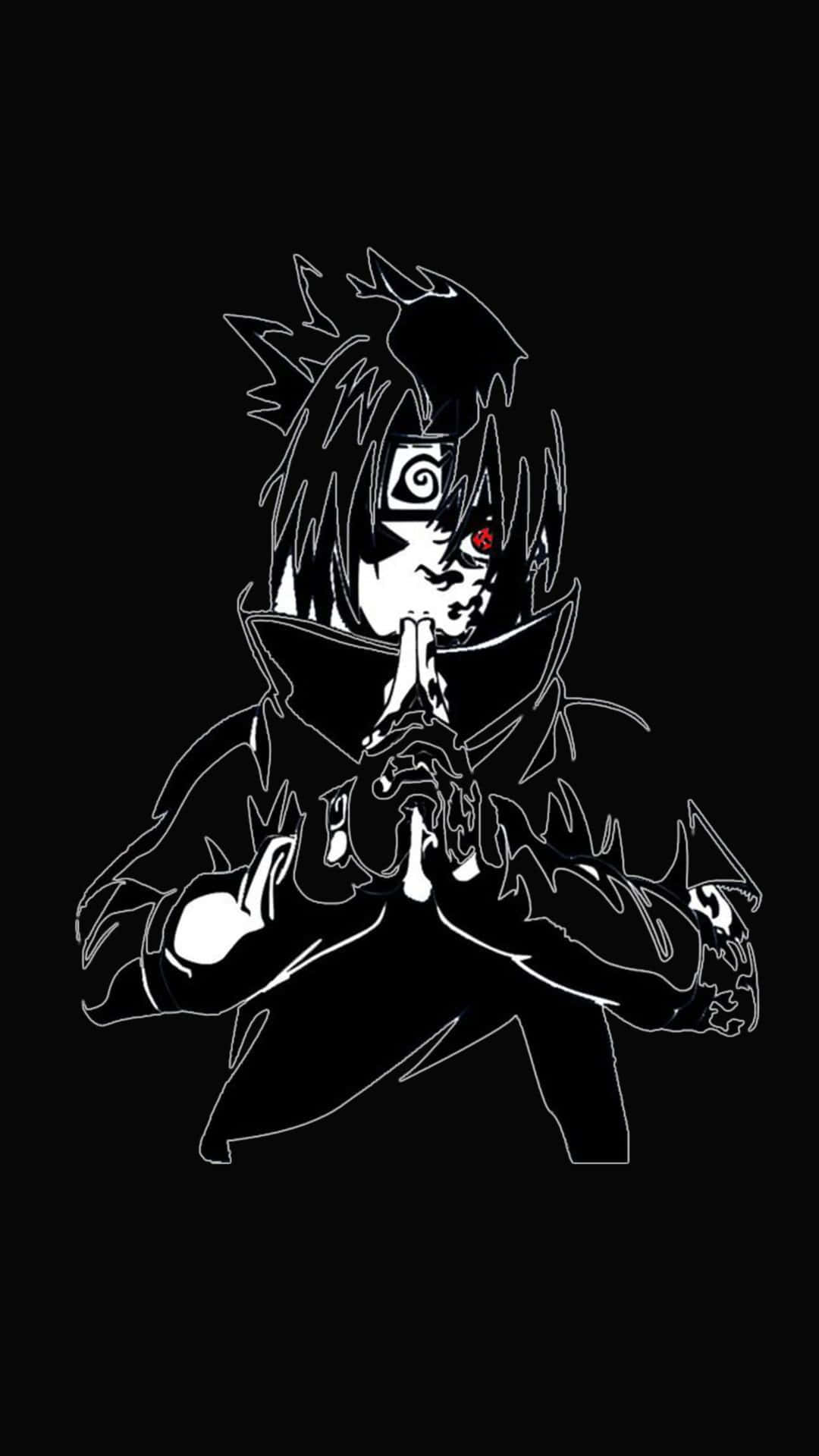 Sasuke_ Uchiha_ Sharingan_ Vector_ Art Background