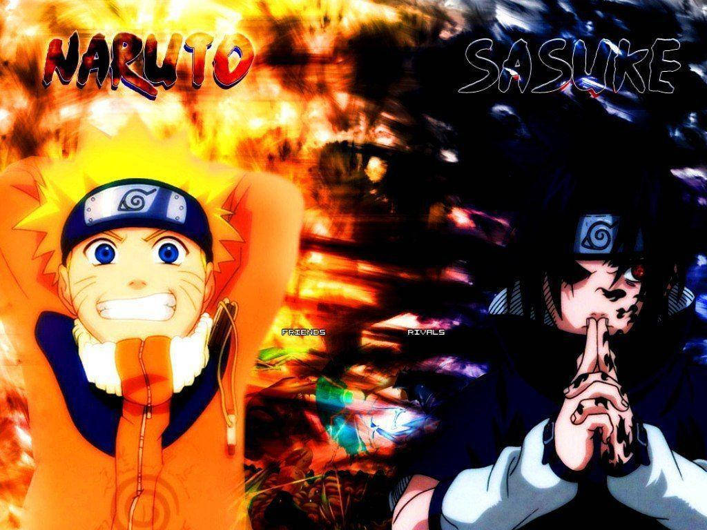 Sasuke Vs Naruto As Children Background