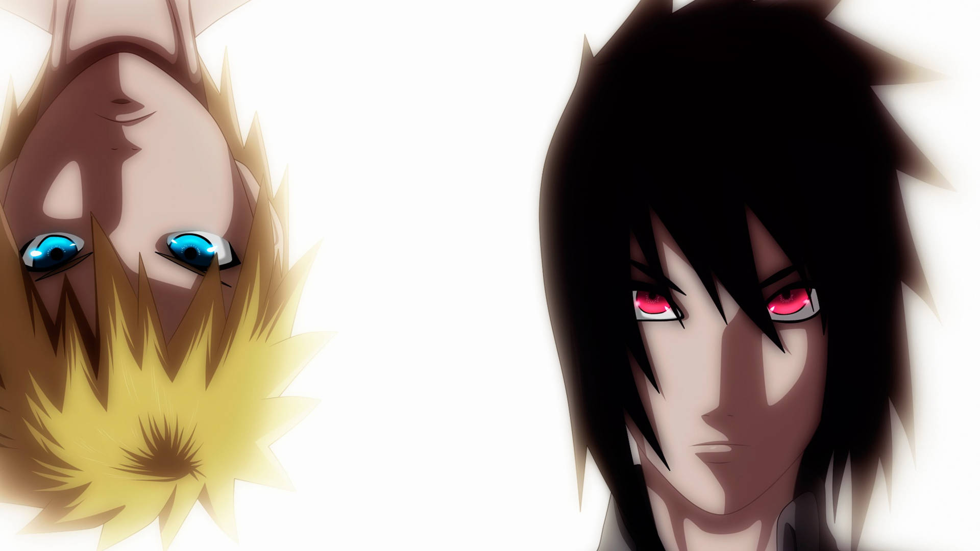 Sasuke Vs. Naruto Flip Art 4k Background