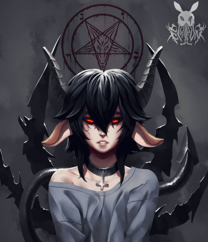 Satanic Demon Boy Anime Background