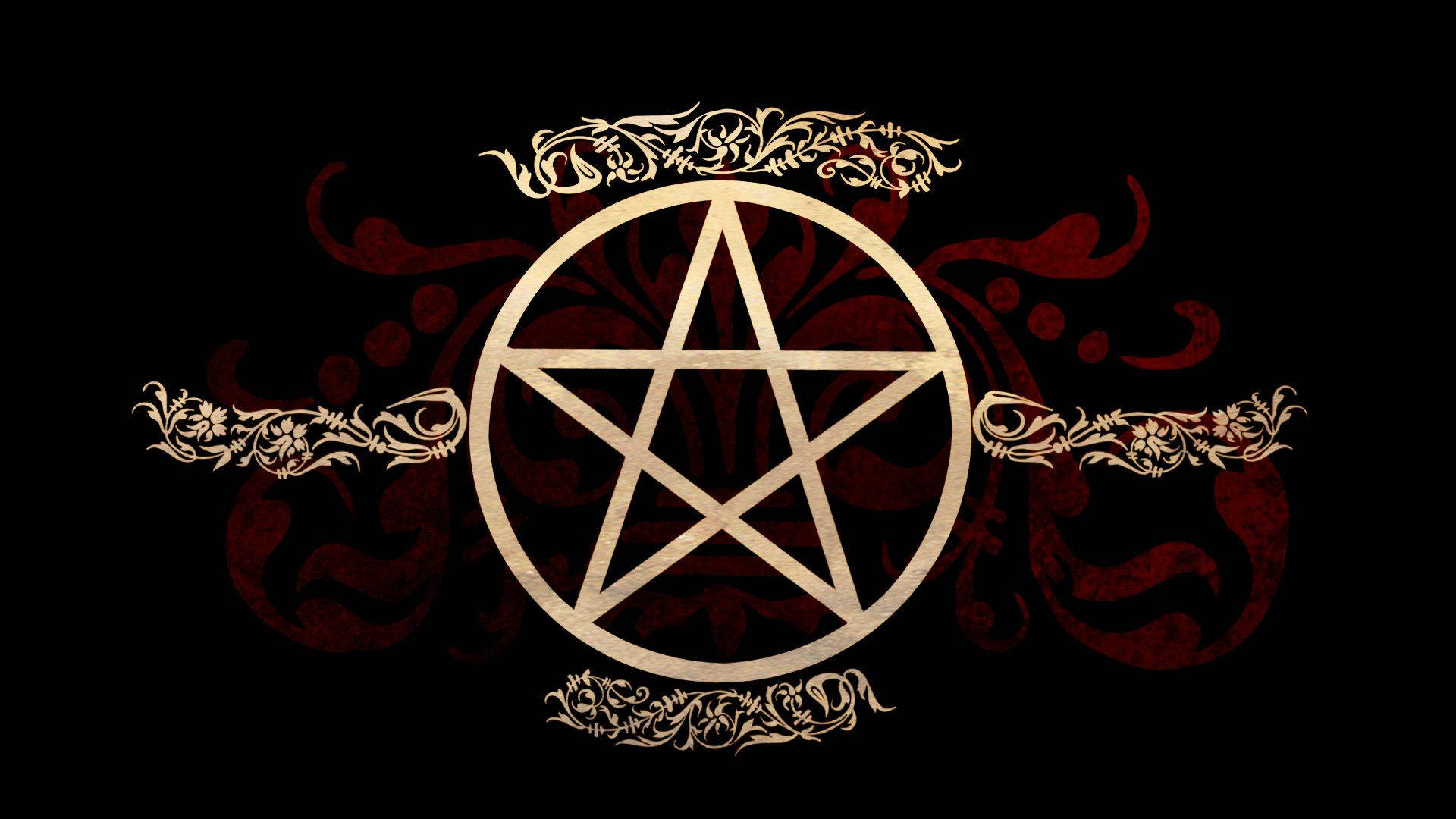 Satanic Occult Symbol Background