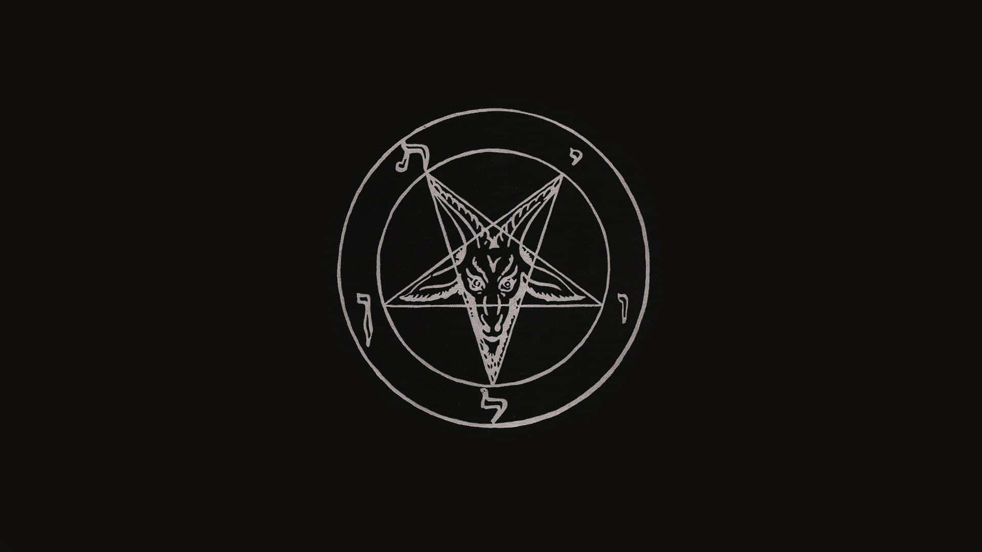 Satanic Pentagram Symbol Background