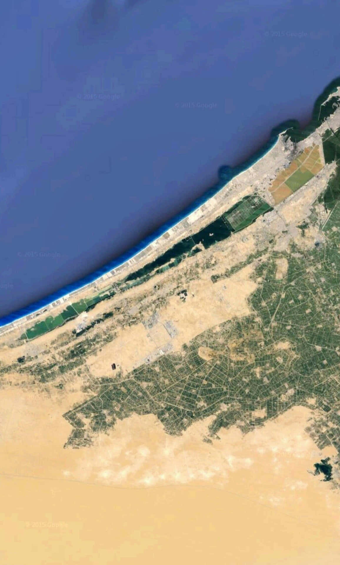 Satellite Image Of The Gulf Of Aden Background