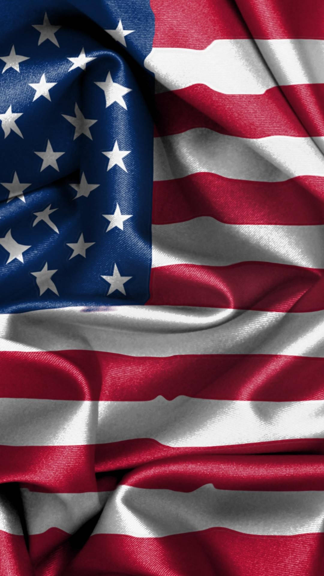 Satin Flag Of America Iphone Background