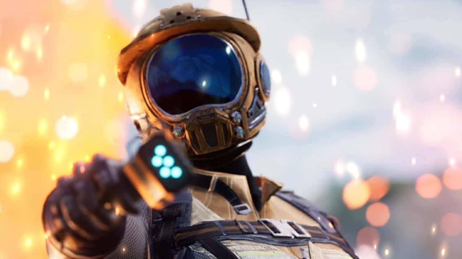 Satisfactory Helmet Character Background